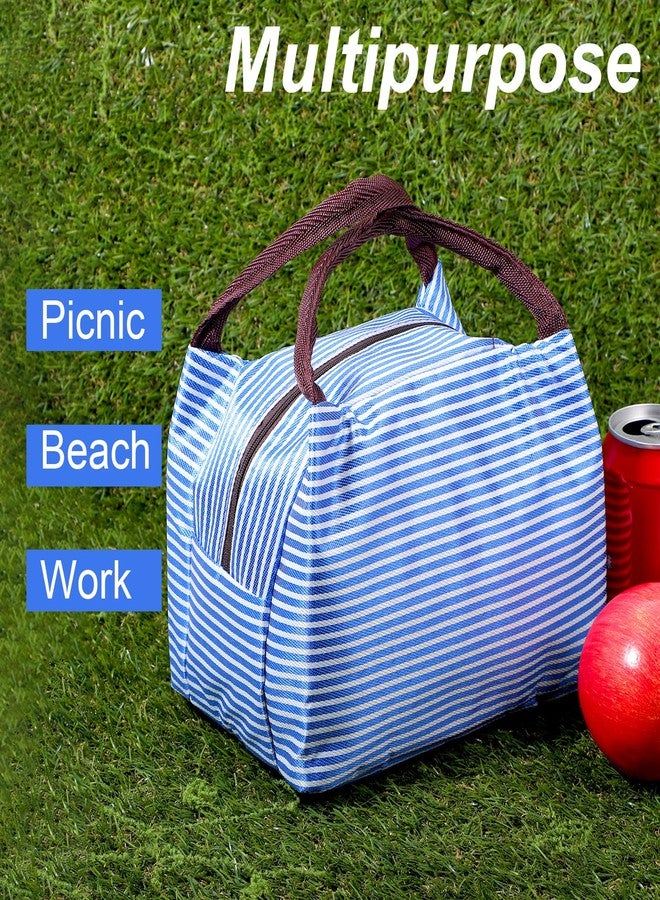 Lemecima 12 Pcs Insulated Lunch Bag Bulk Reusable Thermal Lunch Box Waterproof Leakproof Tote Bag with Soft Liner for Women Men Office Work School Picnic Beach Fishing - Image 3